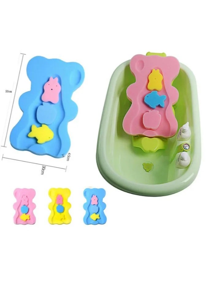 Generic Baby Bath Cushion Infant Bath Sponge Bath Mat(Pink)  - Image 3