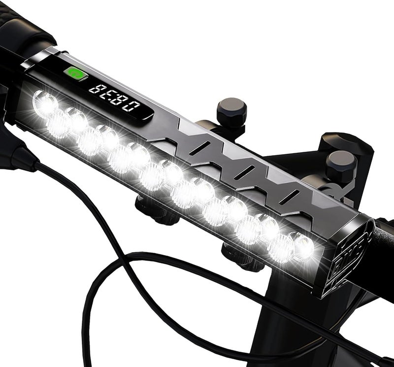 Siuyiu 17* LED 4800 Lumen USB-C Rechargeable Bike Light - Waterproof Bicycle Headlight for Night Riding - Image 1