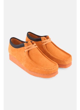 clarks Men Wallabee Lace Up Casual Shoes, Orange  - Image 1
