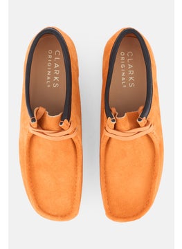clarks Men Wallabee Lace Up Casual Shoes, Orange  - Image 3