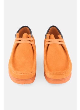clarks Men Wallabee Lace Up Casual Shoes, Orange  - Image 4