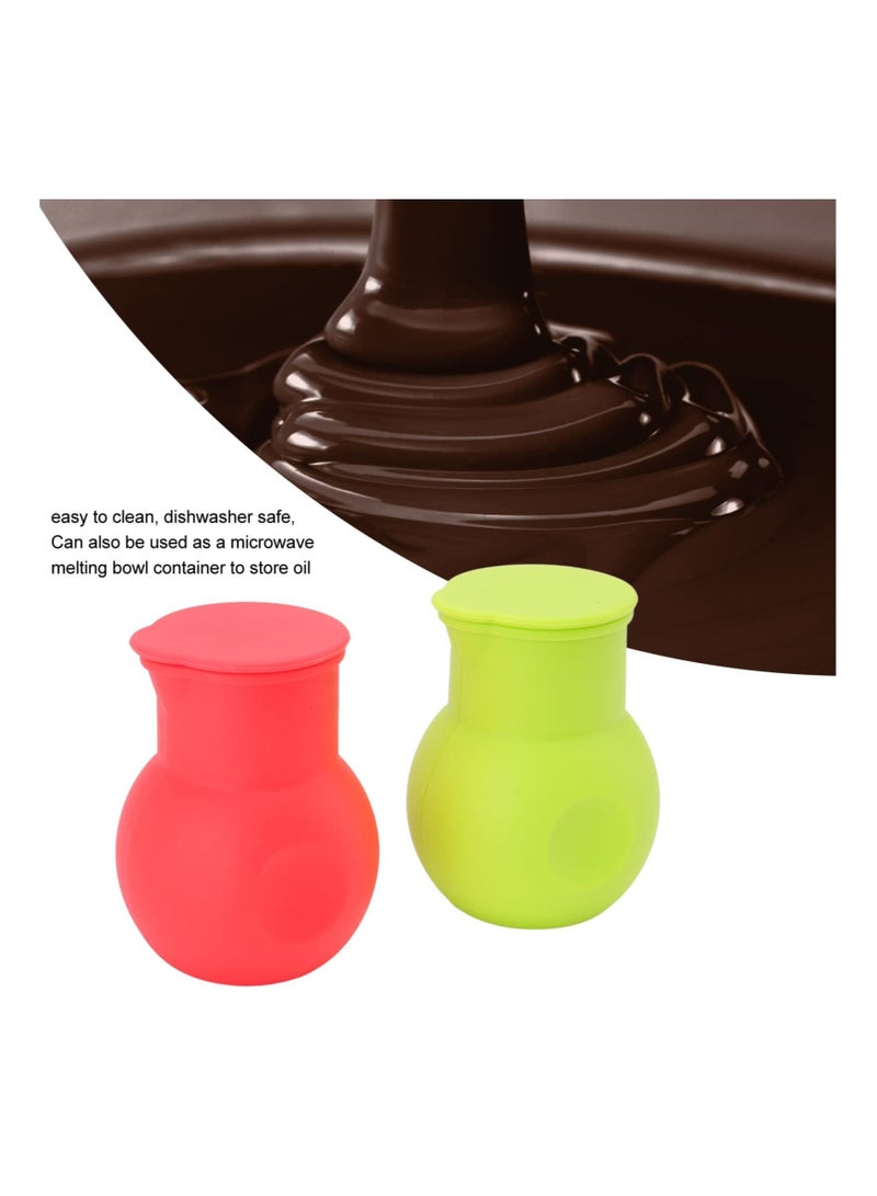 KASTWAVE Silicone Chocolate Melting Pot, DIY Candy Maker Candle Wax Baking Heating Container Butter Cheese Milk Microwave Baking Pouring Tool  - Image 2