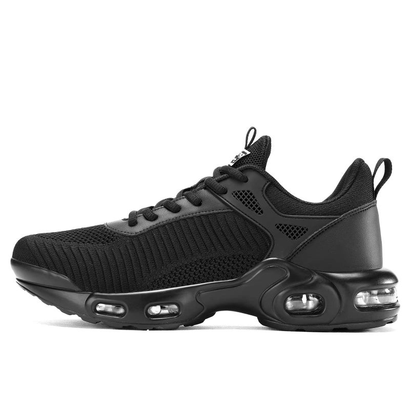 Socviis Men's Fashion Sneaker Non Slip Air Running Shoes for Men Athletics Sport Trainer Tennis Basketball Shoes Black - Image 3
