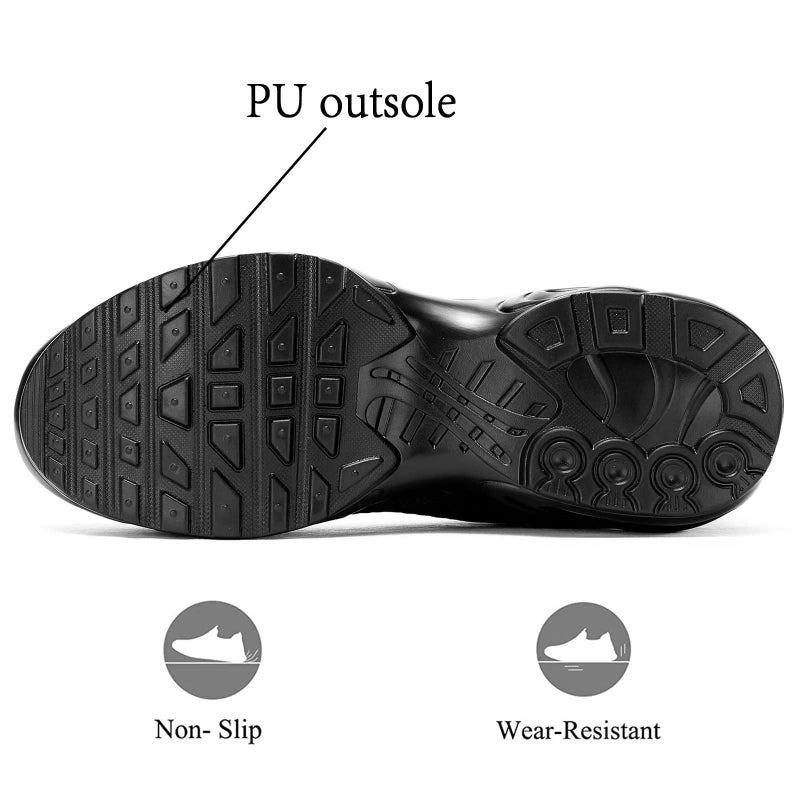Socviis Men's Fashion Sneaker Non Slip Air Running Shoes for Men Athletics Sport Trainer Tennis Basketball Shoes Black - Image 5