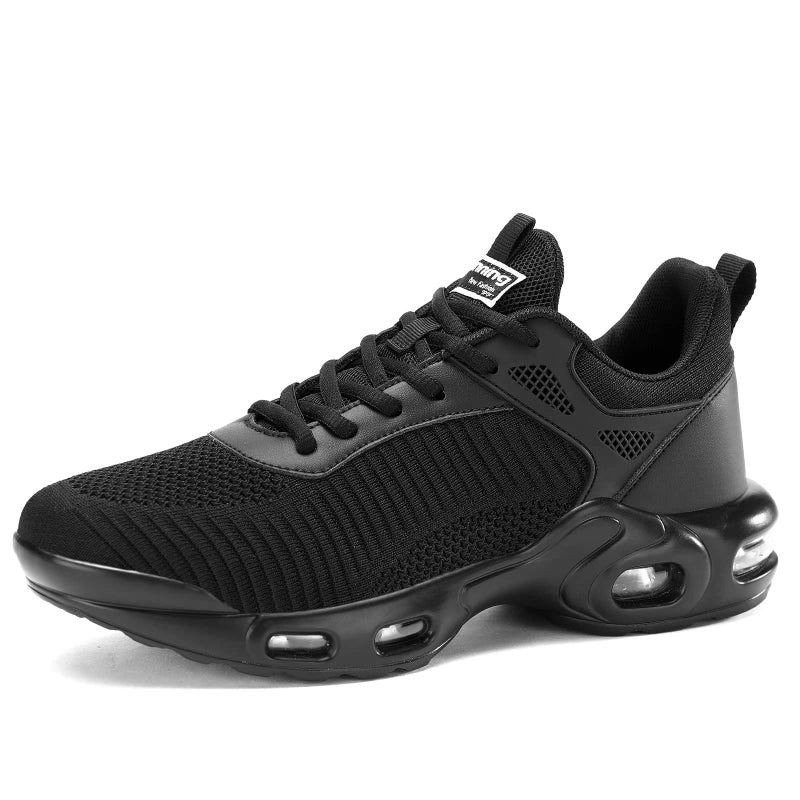 Socviis Men's Fashion Sneaker Non Slip Air Running Shoes for Men Athletics Sport Trainer Tennis Basketball Shoes Black - Image 2