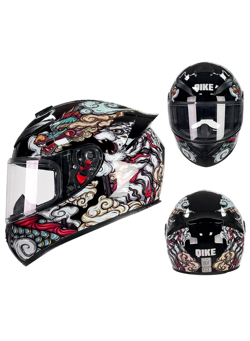 general Full Face Motorbike Helmet Motorcycle Adult Rider Biker Sports Crash Helmet - Image 1