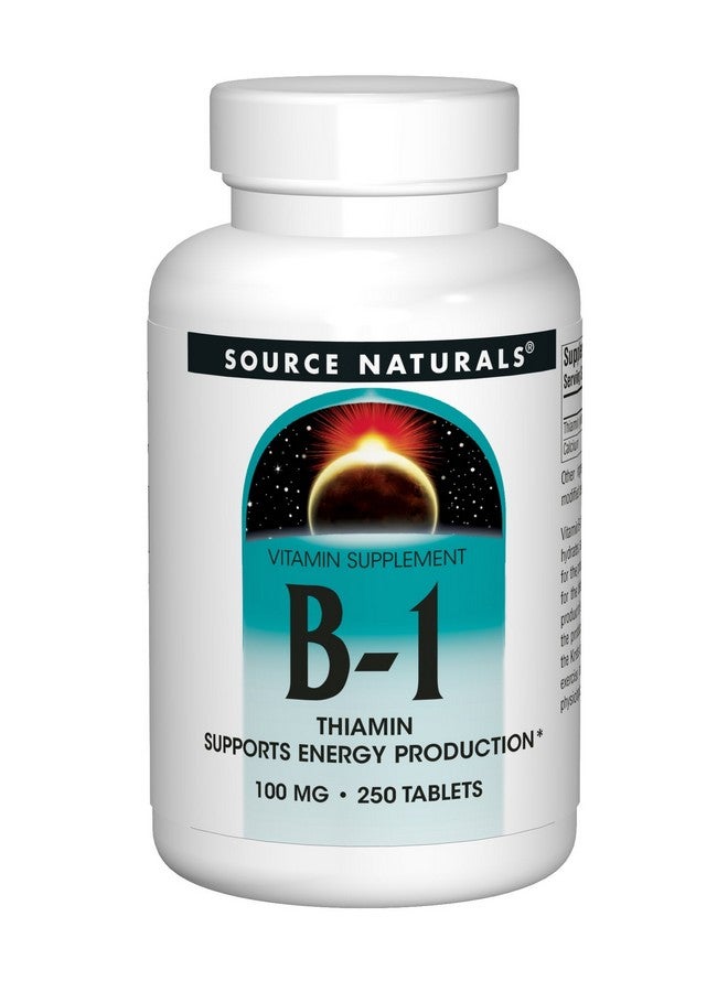 Source Naturals فيتامين ب-1 ثيامين 100 ملغ من سورس ناتشورالز يدعم إنتاج الطاقة - 250 قرص - Image 4