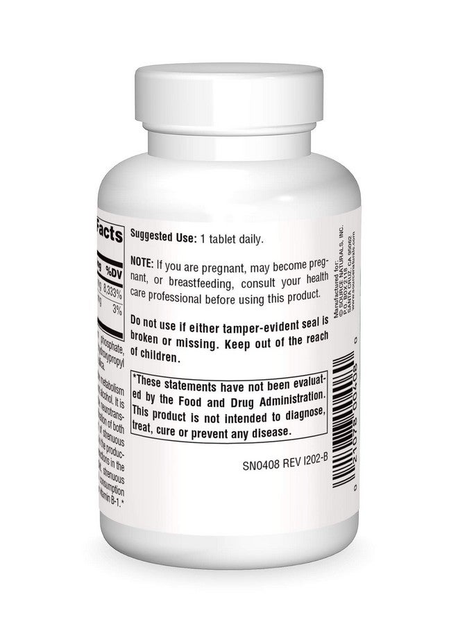 Source Naturals فيتامين ب-1 ثيامين 100 ملغ من سورس ناتشورالز يدعم إنتاج الطاقة - 250 قرص - Image 2