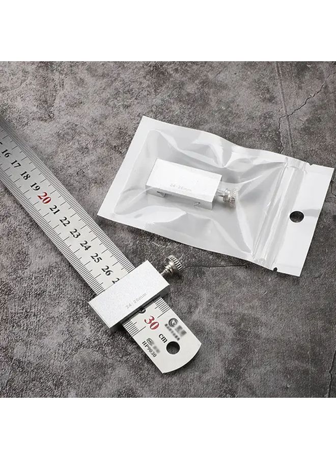 11.81 بوصة مسطرة فولاذية مجموعة كتلة تحديد موقع أداة قياس النجارة - Image 1