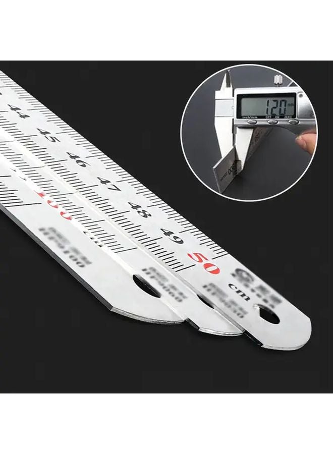 11.81 بوصة مسطرة فولاذية مجموعة كتلة تحديد موقع أداة قياس النجارة - Image 5