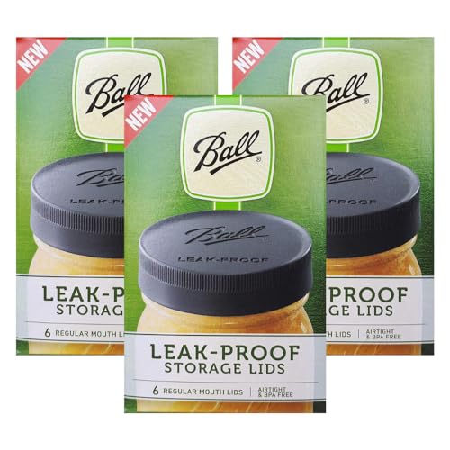 Ball Mason Jar Leak-Proof Lids, Regular Mouth, 6 CT (Pack of 3) - Image 1