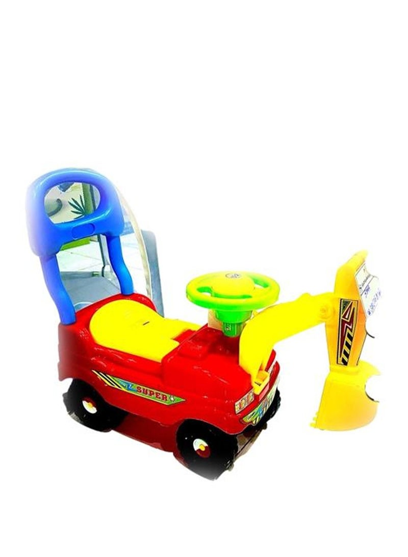 Durable And Comfortable Wheeled Ride-On Car With Unique Design