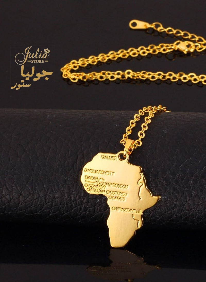 Julia Store Africa Map Pendant Necklace - Image 5