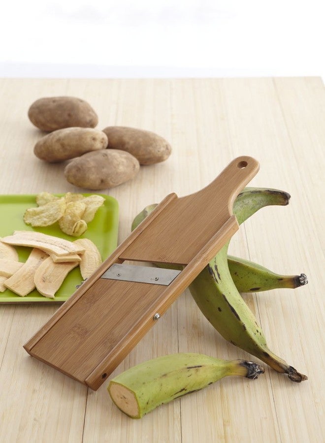 IMUSA USA Wood Plantain Slicer "Mariquitera", 13.8 x 4 x 1 inches - Image 3