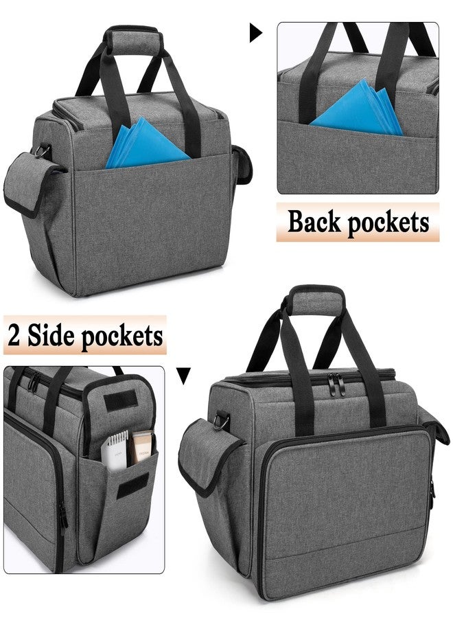 BAFASO Hairdresser Bag with Adjustable Dividers, Travel Barber Case, Gray - Image 5