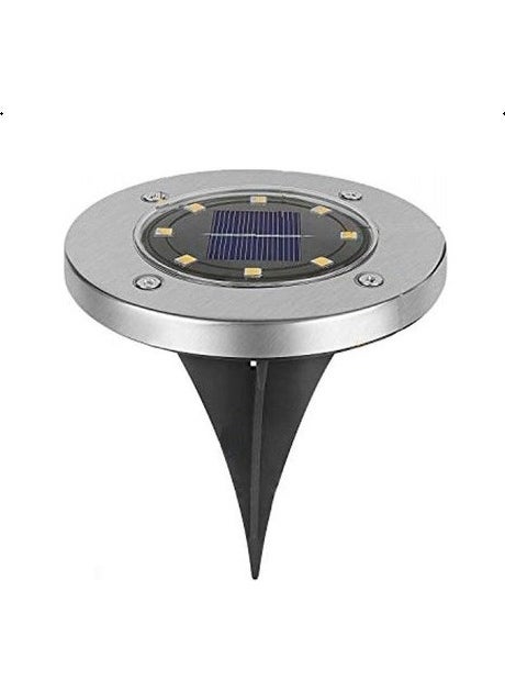 Technosmart Solar Powered 8 LED Staple Lawn Ground Garden Lighting 3 W White Light (1 Piece)  - Image 1