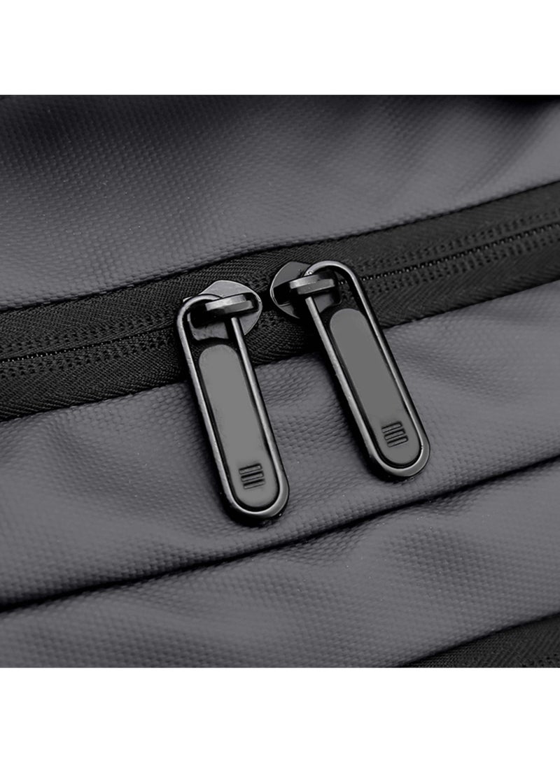 هايك Hike Unisex Durable Laptop Backpack Water Resistant Casual Daypack with Built in USB Port for Travel/Business/College/School, HK2109-GREY - Image 5