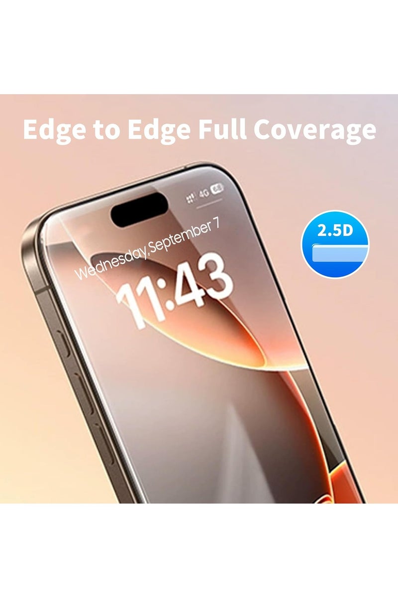2 في 1 لحماية شاشة وكاميرا آيفون 17 (2025) - واقي أمان شفاف عالي التغطية - Image 5