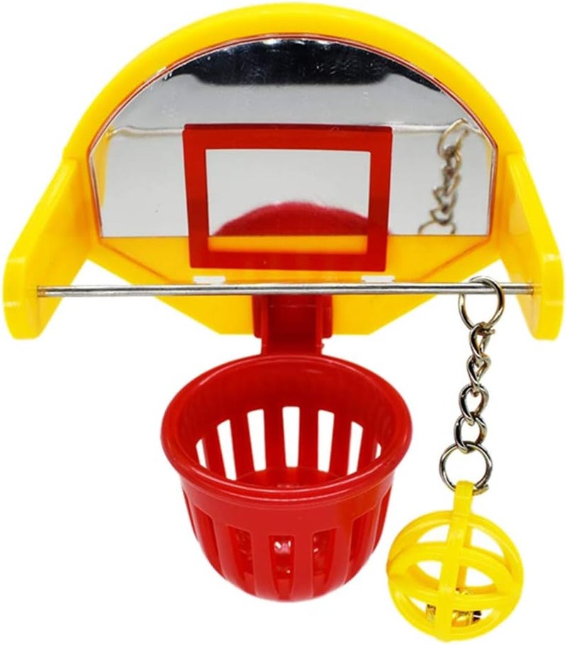 klarako Pet Plastic Birds Trick Training Basketball Stacking Foraging Toy, Pet Bird Cage Play Toys for Budgie Lovebirds Small Size Pet Birds - Image 2