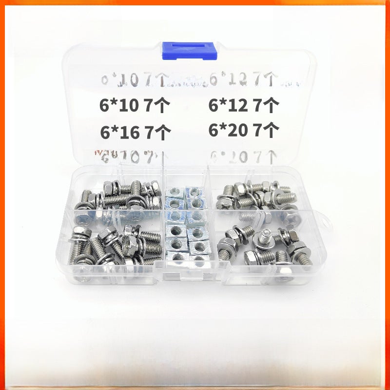 Rectangular Nut Fastener Set: A2-70 & 304/201 Stainless Steel - Durable Long-Lasting GB9074.13 Standard for Mechanical Industrial Equipment - Image 3