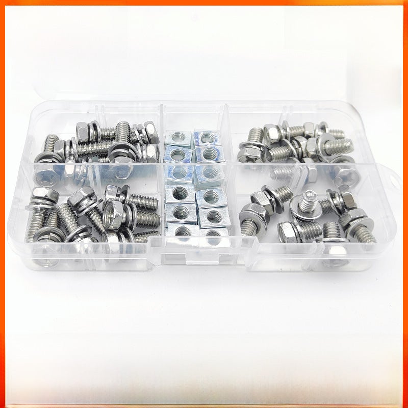 Rectangular Nut Fastener Set: A2-70 & 304/201 Stainless Steel - Durable Long-Lasting GB9074.13 Standard for Mechanical Industrial Equipment - Image 2