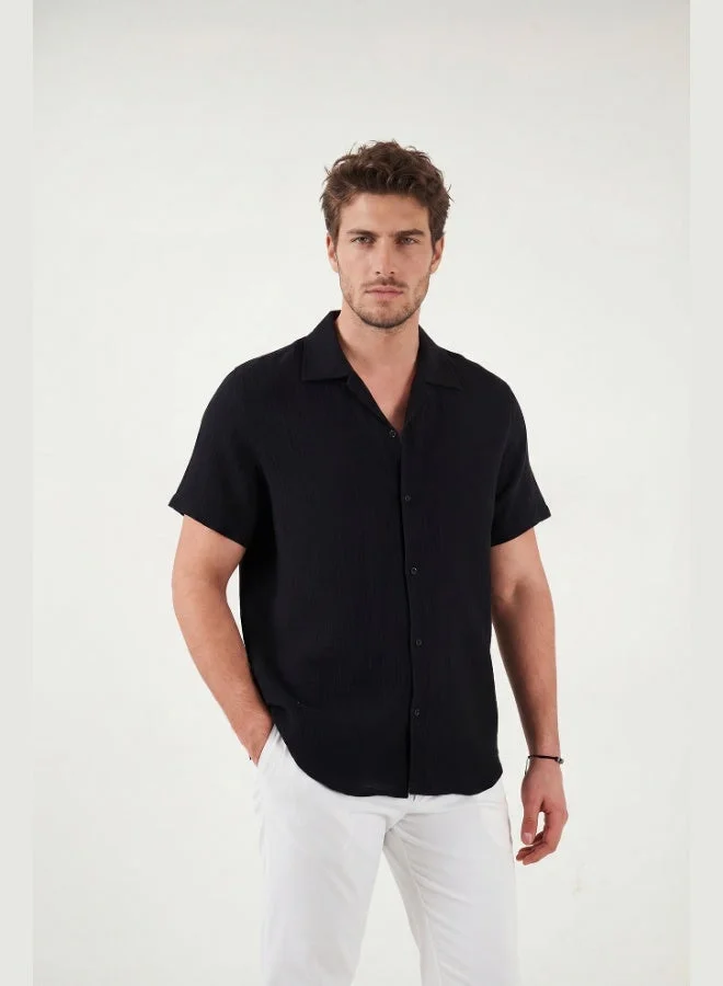 Buratti  Buratti Cotton Regular Fit Classic Collar Short Sleeve Shirt Men's SHIRT CF26S125404 for Men | Best Price UAE