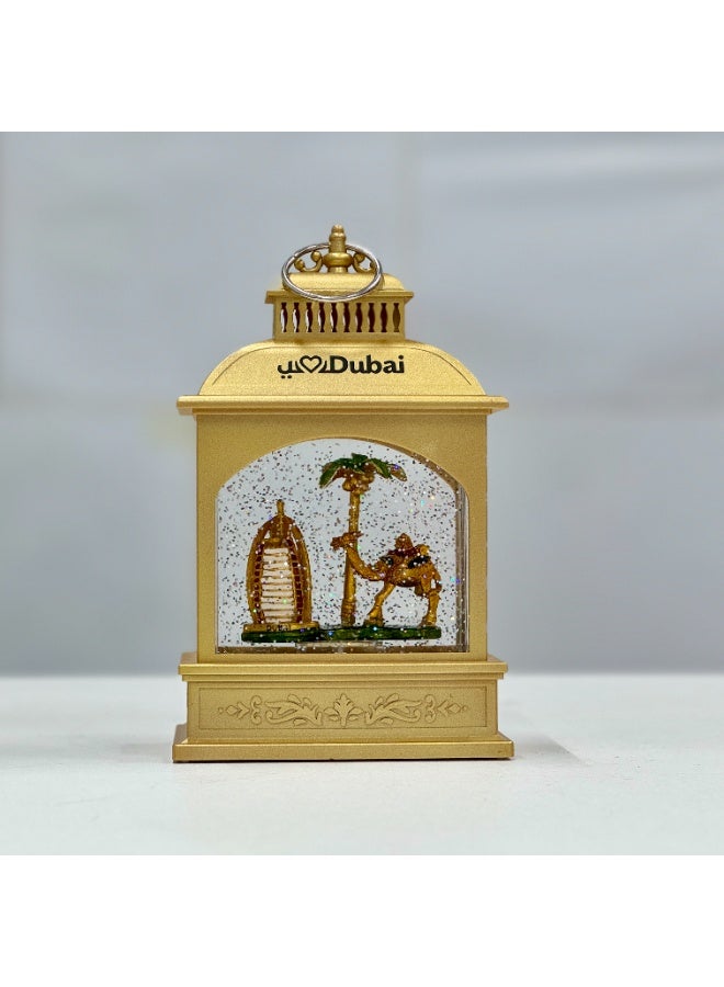 Dubai Travel Souvenir Lantern, Portable LED Light, Suitable for Indoor and Outdoor Decoration, Battery-Powered Party and Table Hanging Decoration - Image 1