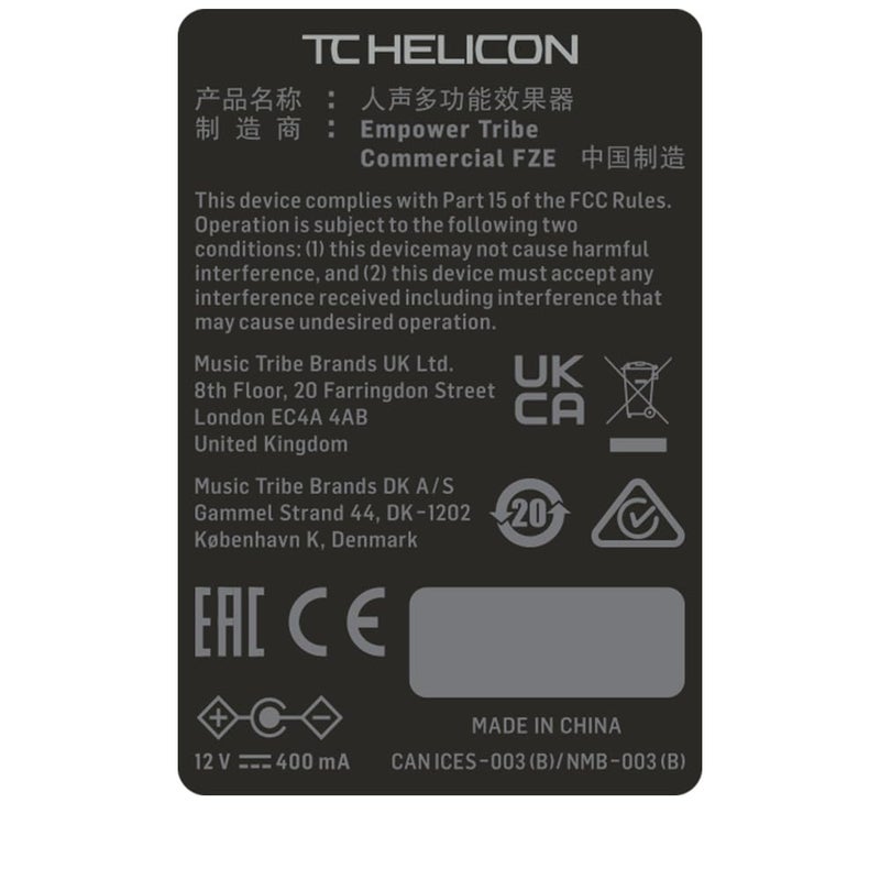 TC Helicon VOICETONE H1 Single-Button Stompbox for Realistic Guitar Controlled Vocal Harmony - Image 5