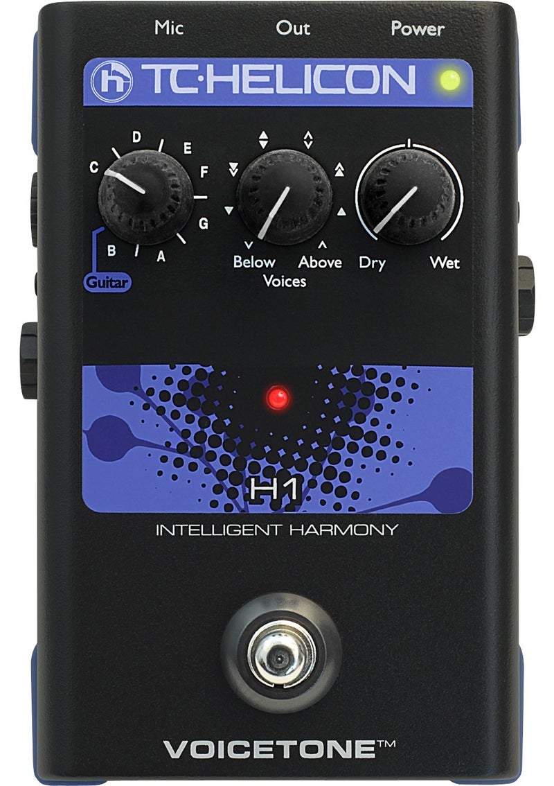 TC Helicon VOICETONE H1 Single-Button Stompbox for Realistic Guitar Controlled Vocal Harmony - Image 2