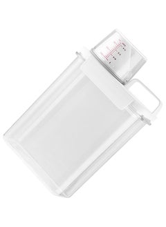 Oasisgalore Laundry Detergent Dispenser with Measuring Cup Washing Liquid Box Dry Grain Dispenser for Cereals, 1.8L  - Image 1