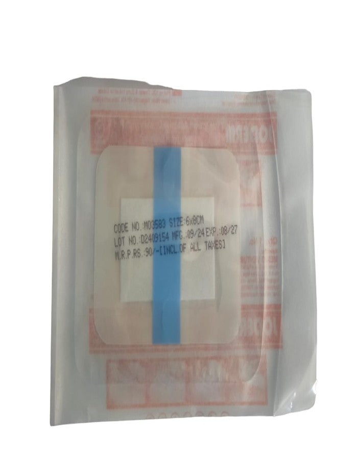 JOMED Buy JOMED Waterproof & Transparent Film Dressings with Pad, size : 6 x 8cm (25pcs) + GET FREE 1roll of inch Paper tape - Image 2