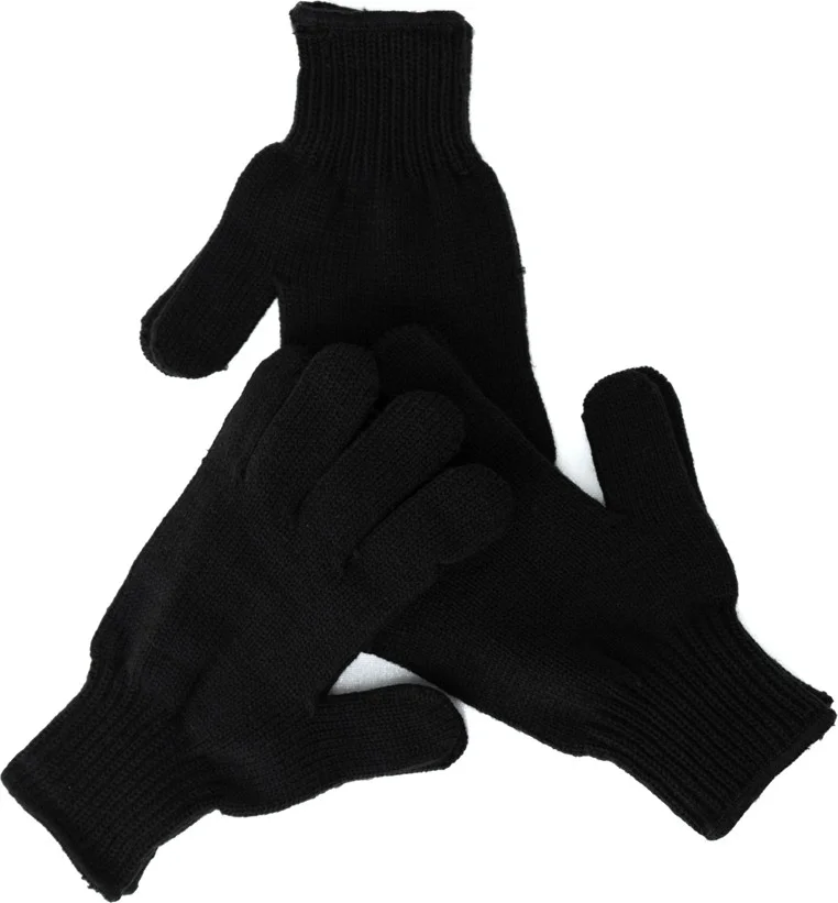 اوبلاند Men's Winter Thick Gloves 3 Piece Solid Color Cotton Knitted Flexible Windproof Comfortable Lightweight
