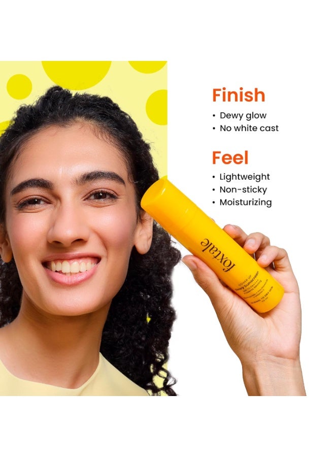 Foxtale SPF 70 Niacinamide Dewy Sunscreen with PA++++ For Dewy Sun Protection|Prevents Tan|Lightenweight, Non Greasy, No White Cast|Anti-Tan Formula|For Men & Women|For all skin type,50 Ml - Image 5
