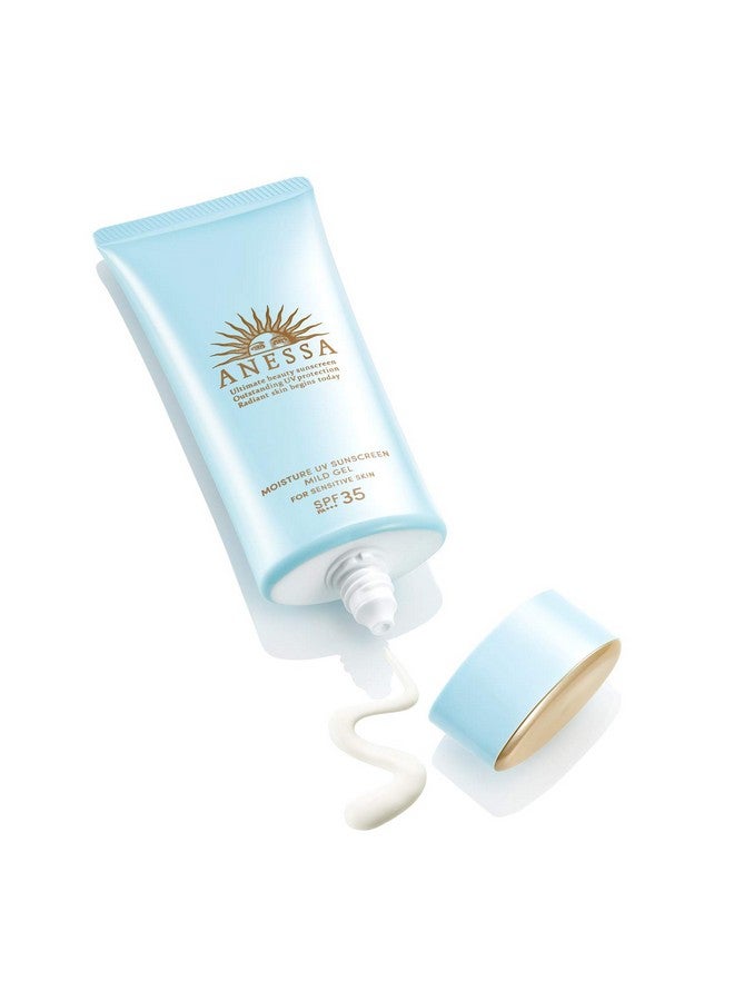 Anessa Spf35 Pa+++ Moisture Uv Mild Gel Unscented Sunscreen 90G/3.2 Oz (2021 Version) - Image 3