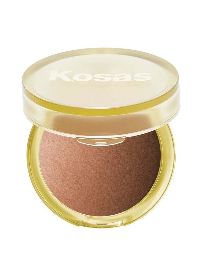 كوساس بودرة برونزية مخبوزة متوهجة من كوساس صن شو - بودرة تحديد لعظام الخد والأنف وخط الفك - غنية بأحماض دهنية مركزة - خالية من التلك، نباتية ومضادة للحساسية - إسكيب - Image 1