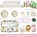 Fiesec Young Wild and Three Party Decorations Girl Safari 3rd Birthday Supplies Jungle Animal Themed 3 Year Old Party Supplies Tableware Set With Backdrop Balloon Banner Cutlery Straw Serves 20 - Image 4