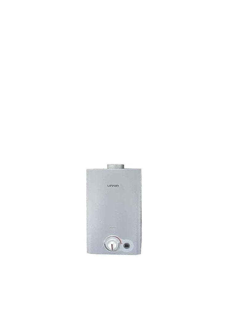 LEVON Livon gas water heater -6518113- 10 litres +chimney silver  - Image 1