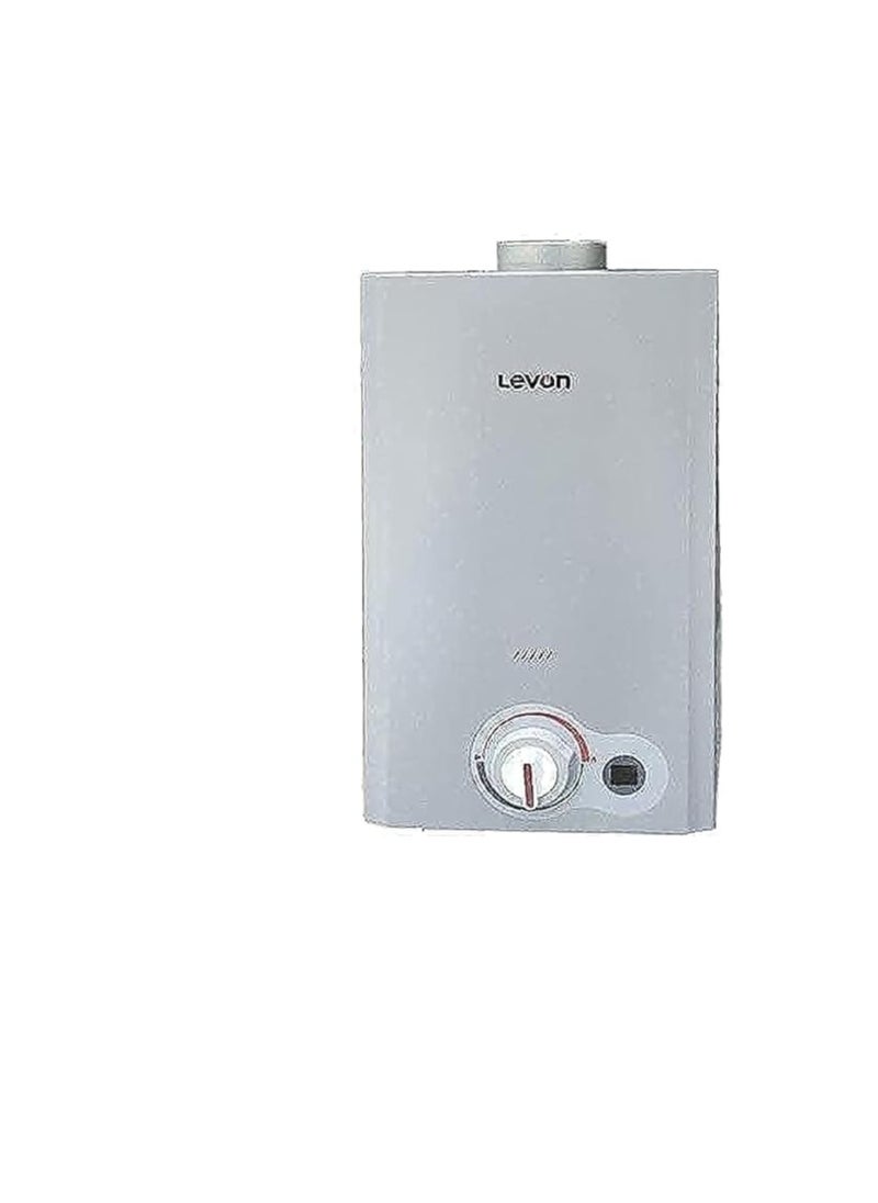 LEVON Livon gas water heater -6518113- 10 litres +chimney silver  - Image 2