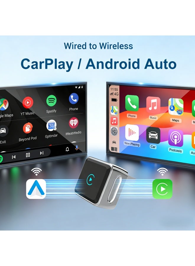 نيوترل محول السيارة اللاسلكي من Zinc Alloy المحمول المصغر الأصلي من Apple للسيارة من السلكي إلى اللاسلكي - Image 2