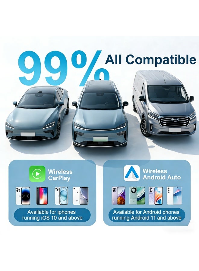 نيوترل محول السيارة اللاسلكي من Zinc Alloy المحمول المصغر الأصلي من Apple للسيارة من السلكي إلى اللاسلكي - Image 3