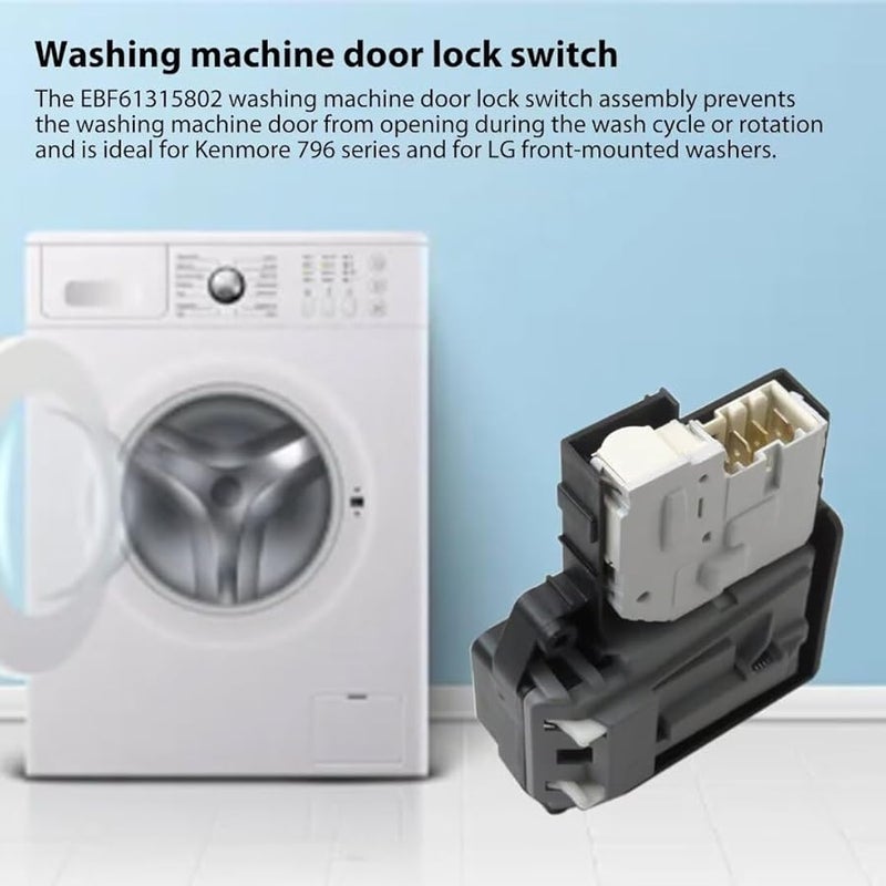 Blue Elf Washer Door Lock Switch for LG Kenmore 796 Series Front Load Washers WM8000HVA WM8100HVA WM3670HVA WM9000HVA WM9500HKA Models - Image 4