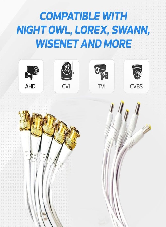 Madhabi CCTV BNC Connector and DC Power Cable Combo, 10 BNC Male Connectors with 10 DC 2.1mm Power Pigtail Male Plug Cables, Video Power Adapter Kit for Surveillance Camera DVR Security System - Image 5