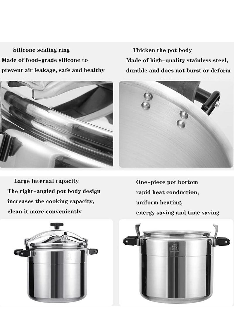Microplus 3L Aluminium Pressure Cooker  PS-624, Pressure Pot, Arabic Cooker, Silver, - Image 4
