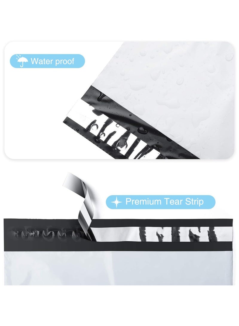 general 10x13 inch 100 piece white polymer mailer envelopes, self-addressed envelopes, boutique custom bags, enhanced durability multipurpose envelopes, keep items safe and protected - Image 2