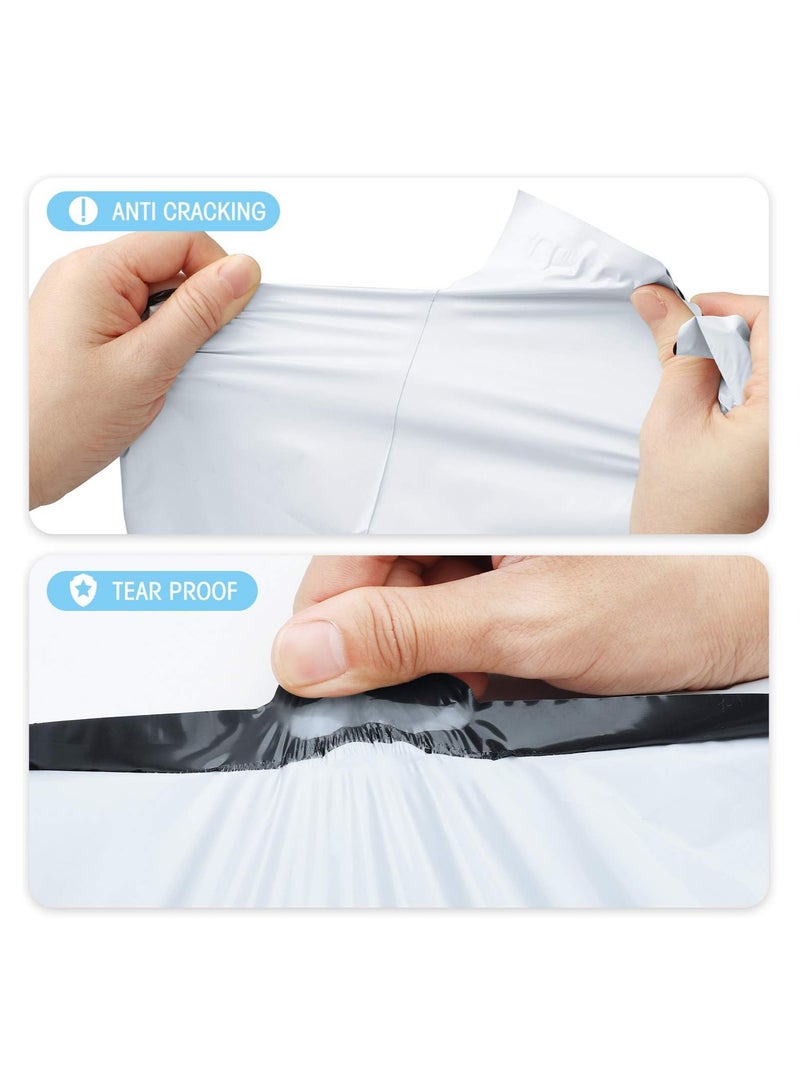 general 10x13 inch 100 piece white polymer mailer envelopes, self-addressed envelopes, boutique custom bags, enhanced durability multipurpose envelopes, keep items safe and protected - Image 3