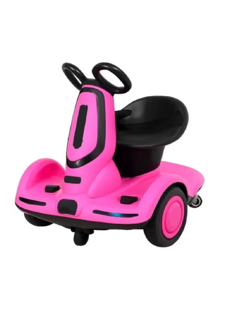 Multi-function electric Scooter pink for children, Three-wheel electric Scooter pink with double drive, music and light, CN plug, styleKids Electric Scooter / Electric Scooter pink for Kids Girls - Image 1