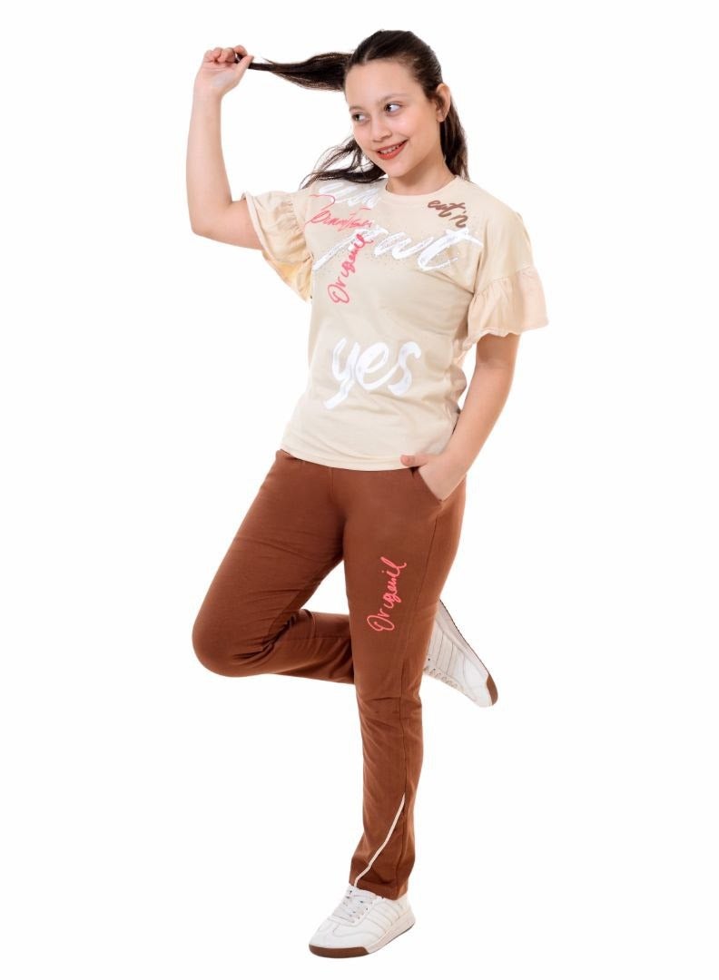 بيجامة اطفال بناتى قطن سن محير - Image 1