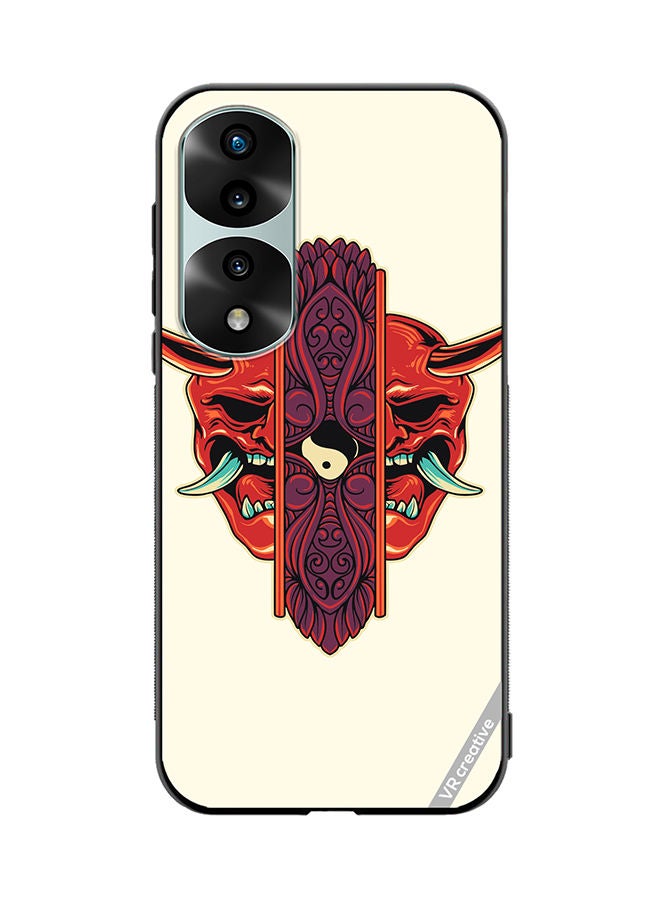 VR CREATIVE Protective Case Cover For Honor 70 Pro plus Oni Mask Ornament Design Multicolour - Image 1