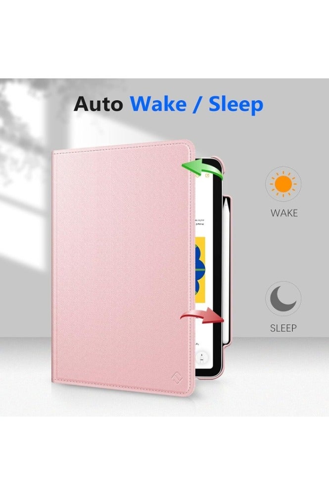 for Xiaomi Redmi Pad 2 11-inch 2025 Case Cover, Multi-Angle Stand + 360 Rotating Bracket + Shockproof Leather Slim Protective Cover，pink - Image 4