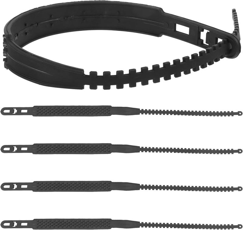 ORFOFE 5pcs Universal Black Snow Tire Chains Anti-skid Car and Suv Emergency Winter Wheel Chains for Off-road and Snow Driving - Image 1